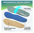 Thin Insoles for Plantar Fasciitis, Soft and Breathable Cork Orthotic Insoles with Arch Support,
