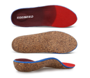 Plantar Fasciitis Relief Feet Cork Insoles Arch Supports Orthotics Inserts for Flat Feet,