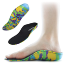 Kids Orthotic Cushioning Arch Support Shoe Insoles, Children EVA Foam Inserts for Flat Feet,