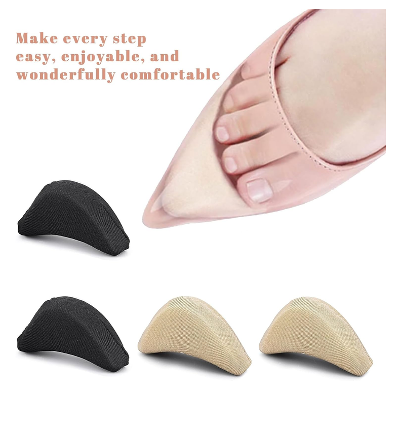 Toe Inserts for Shoes Too Big, 2 Pairs Foam Toe Filler to Make Shoes Fit Tighter,