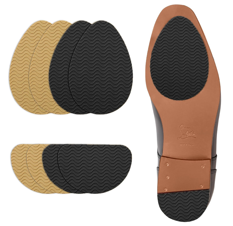 8 Pcs Enlarge Non-Slip Shoe Pads for Bottom of Shoes, Self-Adhesive Sole Protectors for High Heels & Flats,