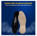 Happy Feet Plantar Fasciitis Flat Feet Orthotic High Arch Support Gel Insert Shoe Insoles for Mens and Womens