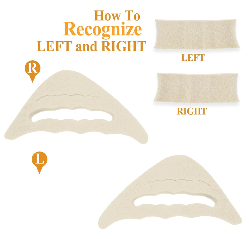 8 Pairs Toe Inserts Big Toe Plug Shoe Pads Reusable Soft Sponge Foam Toe Filler for Shoes Too Big Shoe Filler