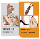 8 Pairs Toe Inserts Big Toe Plug Shoe Pads Reusable Soft Sponge Foam Toe Filler for Shoes Too Big Shoe Filler