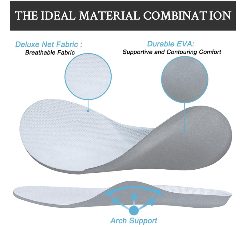 Insoles for Nike Air Force 1 Sneakers, Replacement EVA Inner Sole Inserts