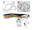 Cork Footbed for Birkenstock Super Birki/Profi-Birki Clog, Replacement Kork Insoles