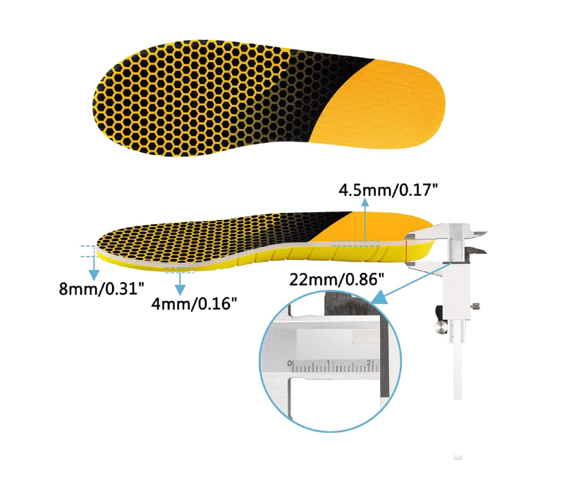 Insoles for Georgia Boot Shoes, Replacement Footwear Memory Foam Inserts for Men & Women Shock Absorption & Foot Pain Relief