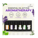 Essential Oils by PURE AROMA 100% Pure Oils kit- Top 6 Aromatherapy Oils Gift Set-6 Pack, 10ML