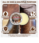 European Leather Care 2 oz Cream Leather Cleaner and Conditioner All Natural Leather Boots Leather Maintenance Cream Leather Conditioner Shoe Polish,