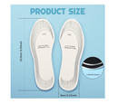Eurzom 2 Pairs Kids Insoles Shoe Inserts Children Memory Sponge Insoles Washable Replacement Breathable Latex,