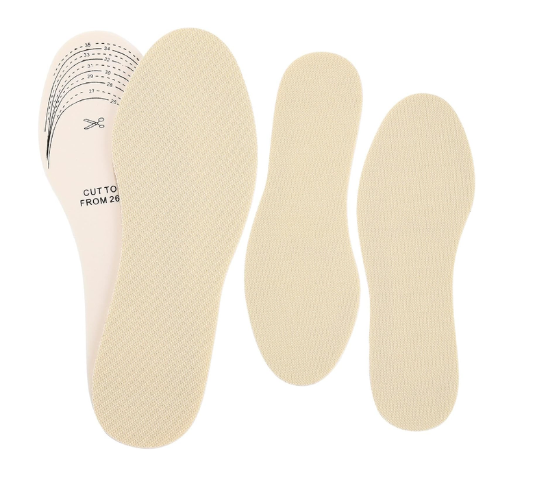 Eurzom 2 Pairs Kids Insoles Shoe Inserts Children Memory Sponge Insoles Washable Replacement Breathable Latex,