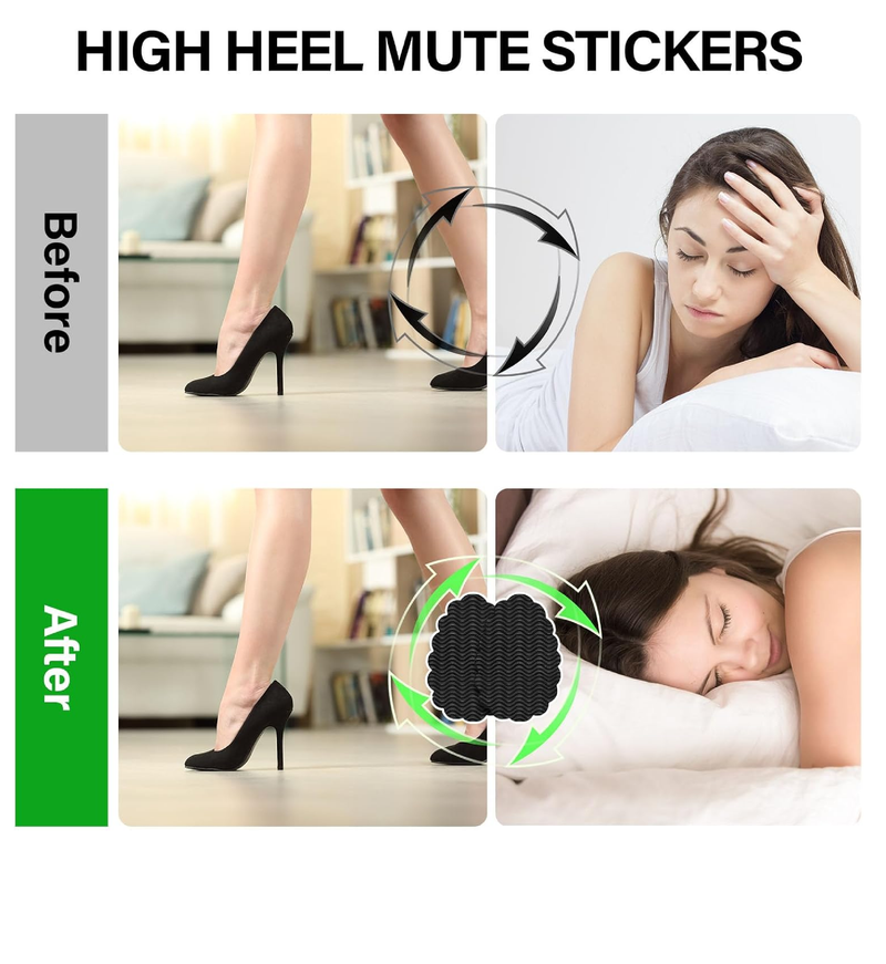 Eurzom 10 Pcs Non Slip Sole Pads for Bottom of Shoes Anti Slip Shoe Grips Protector Sole Guards for Heels Sneakers Pumps Boots Wedges Flats Sandals