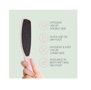 F3 Systems, Wide Emery Foot File Double-Sided Pedicure Tool Colossal Foot File for Men & Women Effective for Cracked Heel Callus Remover