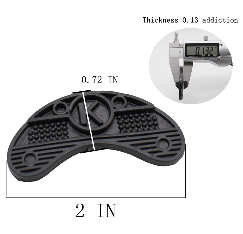 Heel Plates Shoe Heel Taps Sole Heel Repair Pad, Rubber Pads,40 PCS Black Aps Tips Sole Hlacement