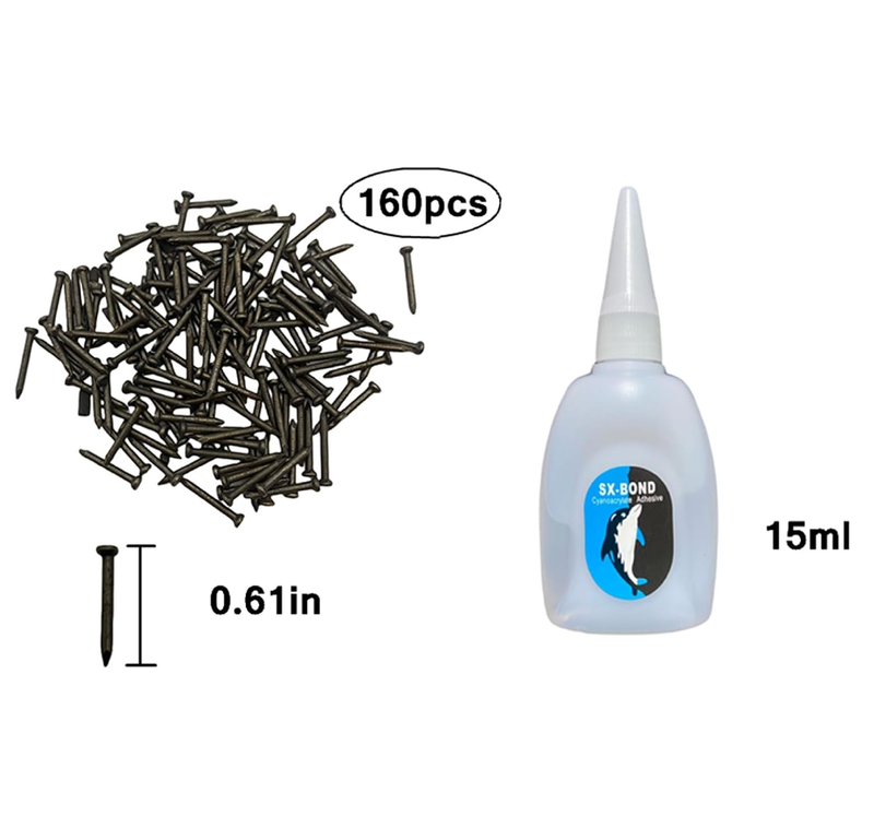 Heel Plates Shoe Heel Taps Sole Heel Repair Pad, Rubber Pads,40 PCS Black Aps Tips Sole Hlacement