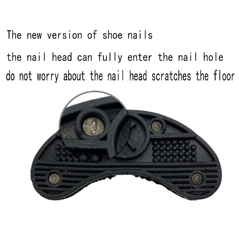 Heel Plates Shoe Heel Taps Sole Heel Repair Pad, Rubber Pads,40 PCS Black Aps Tips Sole Hlacement