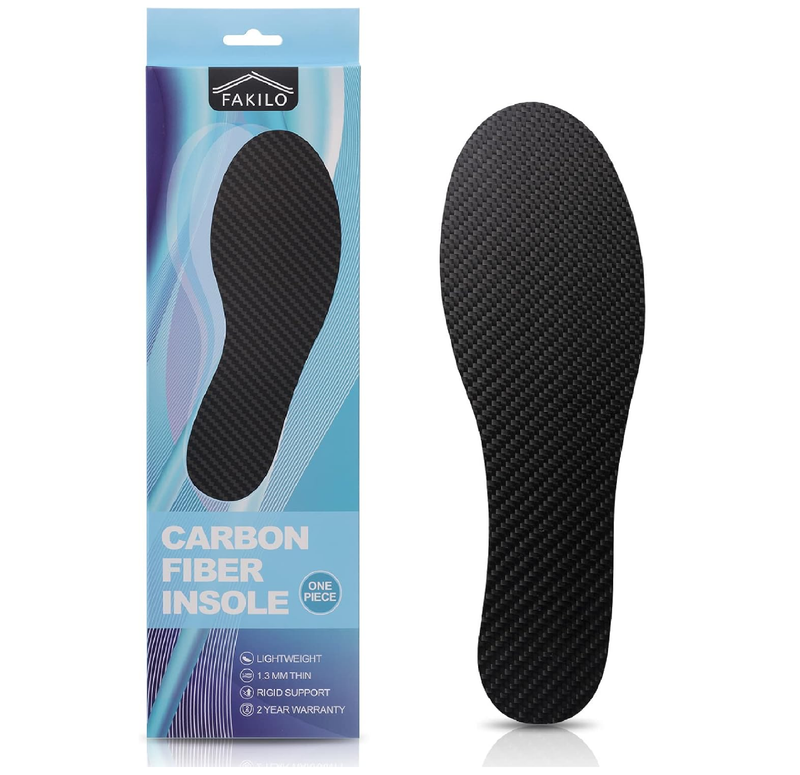 Carbon Fiber Insole 1 Piece, Carbon Fiber Foot Plate Shoes Insert for Women Men,