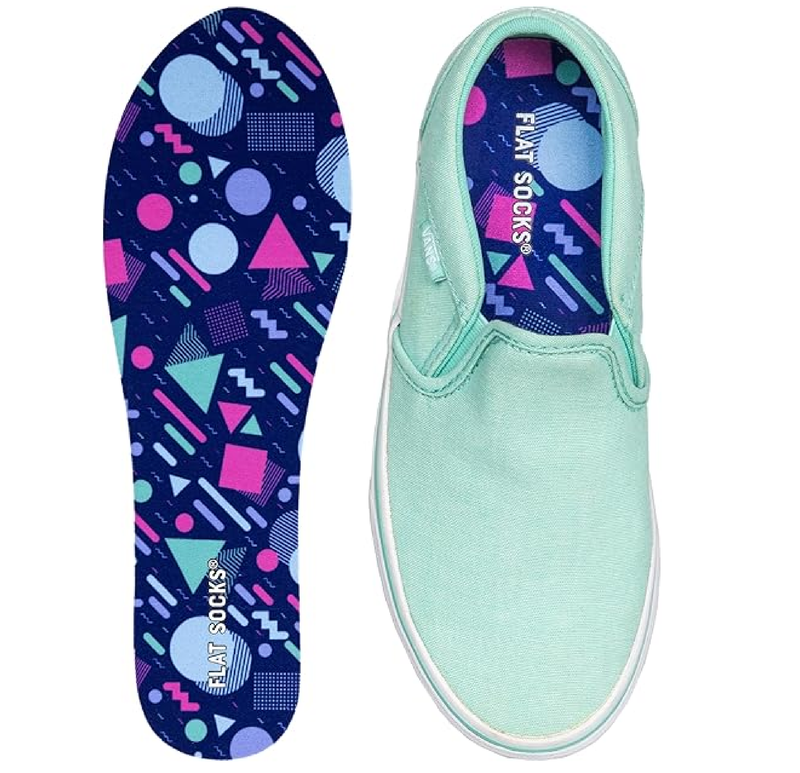 FLAT SOCKS No Show Socks, Sockless Shoe Liner, No Slipping, Odor Control,
