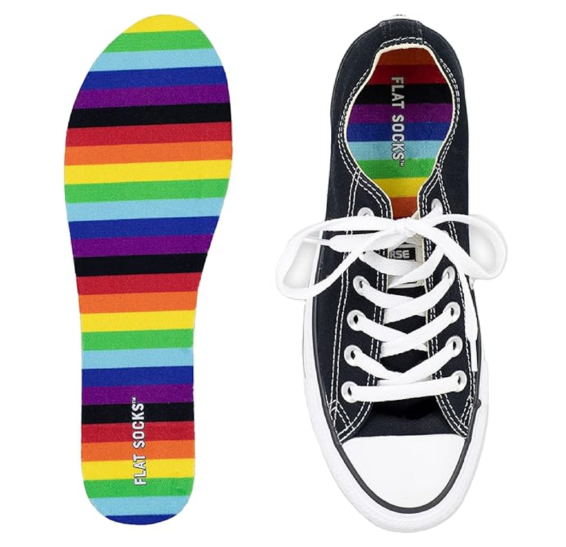 FLAT SOCKS No Show Socks, Sockless Shoe Liner, No Slipping, Odor Control,