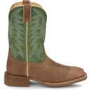 Justin Boots Men's Big Bucks 11" Western Boot - Tan/Green Cowhide (FN7110) - View 3