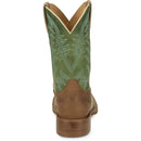 Justin Boots Men's Big Bucks 11" Western Boot - Tan/Green Cowhide (FN7110) - View 5