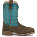 Justin Boots Men's Big Bucks 11" Western Boot - Blue Cowhide (FN7111) - View 3