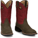 Justin Boots Men's Show Stopper 11" Western Boot - Red Cowhide (FN7120) - Front View