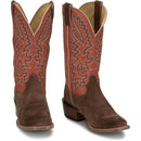 Justin Boots Men's Jimmy 13" Western Boot - Sunrise Orange Goat (FN7252) - Front View
