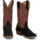 Justin Boots Men's Cowboy Town Suede 13" Western Boot - Rust (FN7258) - Front View
