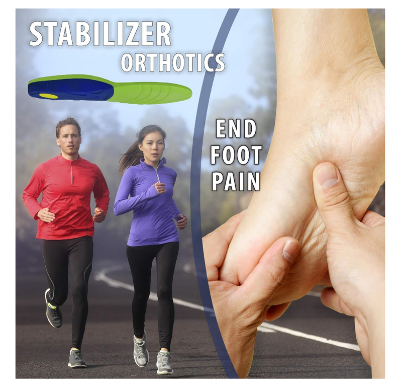 FootMatters Stabilizer Orthotic Insoles - Arch Support,