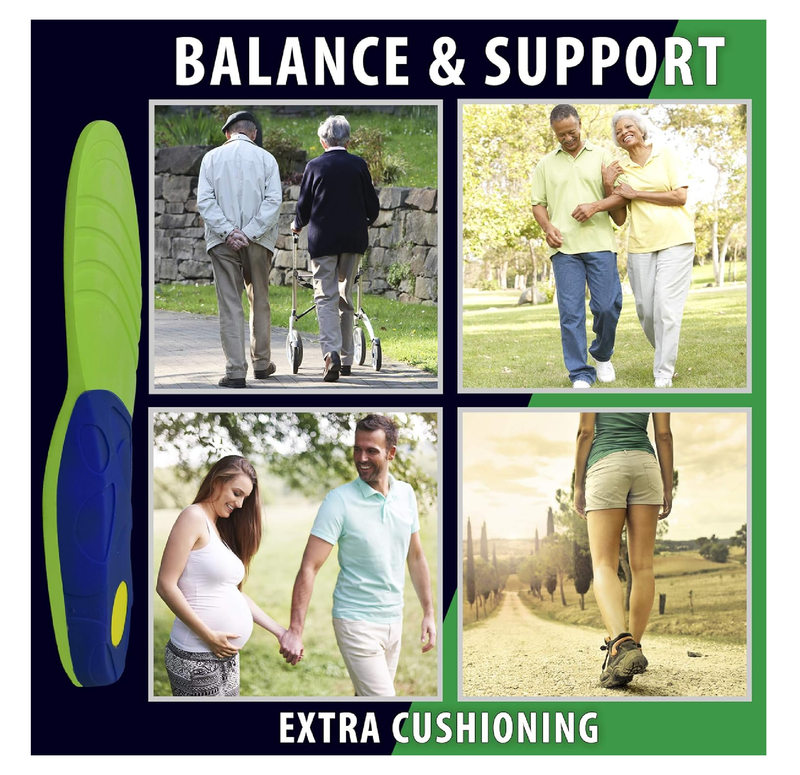 FootMatters Stabilizer Orthotic Insoles - Arch Support,