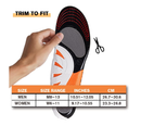 FOOTSECRT Ultra Thin Insoles for Men, Comfort Gel Insoles for Men,Arch Support Inserts
