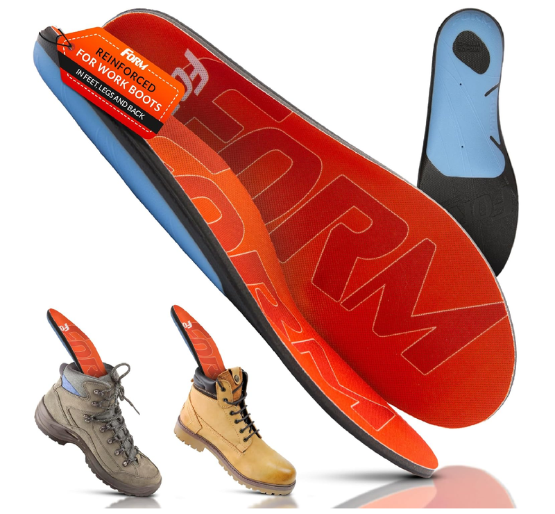Form 220+ lbs Plantar Fasciitis Insoles – Reinforced Comfort Shaped High Arch Insoles Shoe Inserts for Plantar Fasciitis