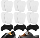 6 Pairs Tongue Pads and 3 Pairs Heel Pads for Shoes That are Too Big Self-Adhesive Heel Grips for Men Women