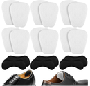 6 Pairs Tongue Pads and 3 Pairs Heel Pads for Shoes That are Too Big Self-Adhesive Heel Grips for Men Women