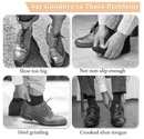 6 Pairs Tongue Pads and 3 Pairs Heel Pads for Shoes That are Too Big Self-Adhesive Heel Grips for Men Women