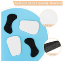 6 Pairs Tongue Pads and 3 Pairs Heel Pads for Shoes That are Too Big Self-Adhesive Heel Grips for Men Women