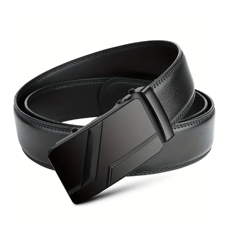 Fashion Automatic Buckle PU Leather Belt For Men, Business Men's Belt