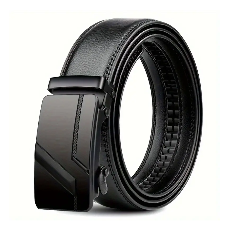 Fashion Automatic Buckle PU Leather Belt For Men, Business Men's Belt