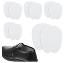 5 Pairs Felt Tongue Pads for Shoes, White Felt Shoe Tongue Pads Cushion Soft Self-Adhesive Shoe