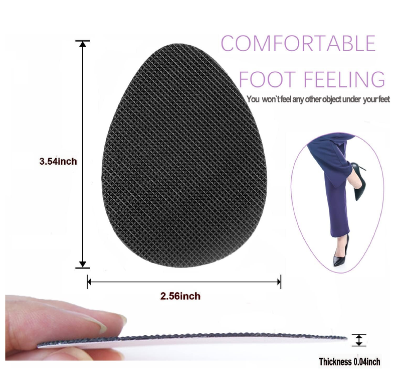 Non Slip Shoes Pads Self-Adhesive Shoe Grips Rubber Anti-Slip Shoe Grips Sole Stick Protector