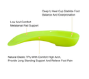 3/4 Original High Arch Inserts Firm Orthotics for Plantar Fasciitis Flat Feet Over-Pronation,
