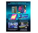 Fit Geno Orthotics Inserts for High Arch Pain Relief – Heavy Duty Shoe Inserts for Women & Men 220lbs