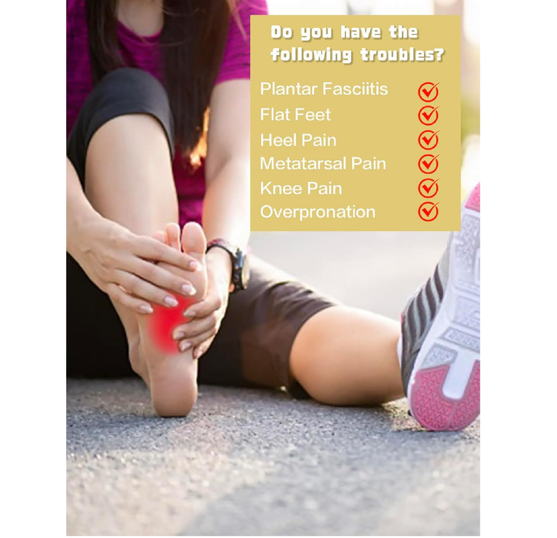 Arch Support Inserts for Women and Kids | Shoe Inserts for Women and Kids | Plantar Fasciitis Insoles
