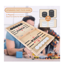 Foldable Large Fast Sling Puck Game Slingshot Games Toy for Adults Child Table Desktop Battle Wooden Hockey Table Game Family Foosball Winner Board Games Toys