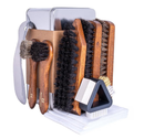 FootFitter Ultimate Shoe Care Kit, Premium Shine Brush & Suede Tools for Cleaning, Polishing,