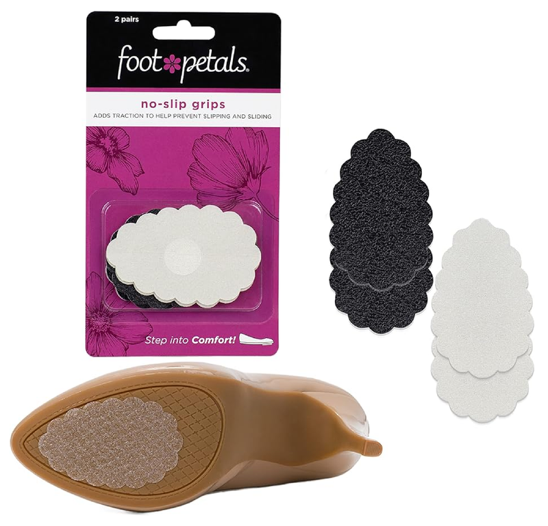 Foot Petals No Slip Grips, Traction Pads, Prevent Shoe Sliding in Women's Heels, Pumps, Boots, Wedges, Flats, Sandals