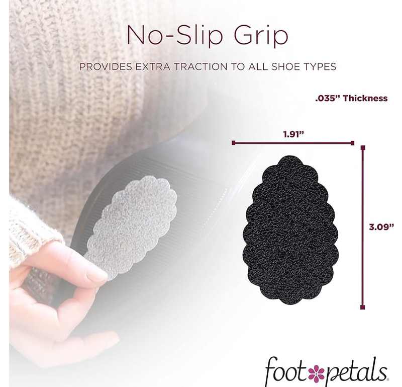 Foot Petals No Slip Grips, Traction Pads, Prevent Shoe Sliding in Women's Heels, Pumps, Boots, Wedges, Flats, Sandals
