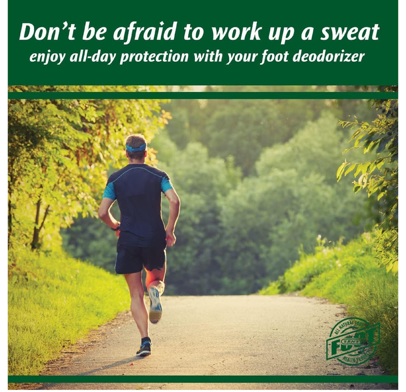 FOOT SENSE All Natural Foot & Shoe Powder, Foot Odor Eliminator for Long-Lasting Odor Control Lasts up to 6 Months,