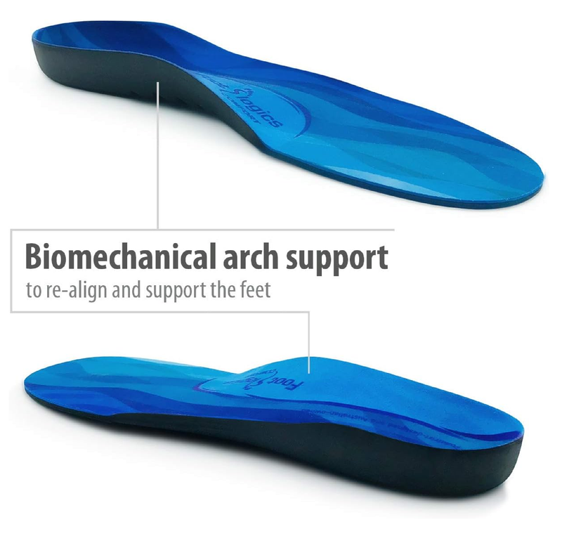 Full-Length Orthotic Shoe Insoles with Arch Support for Plantar Fasciitis, Ball of Foot Pain, Flat Feet
